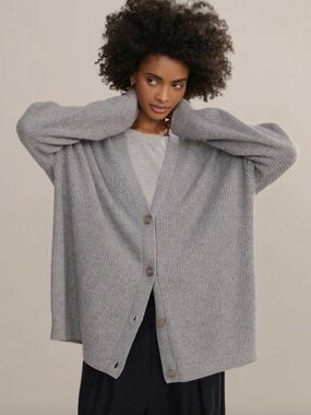 Jenni Kayne Cashmere Cocoon Cardigan Grey